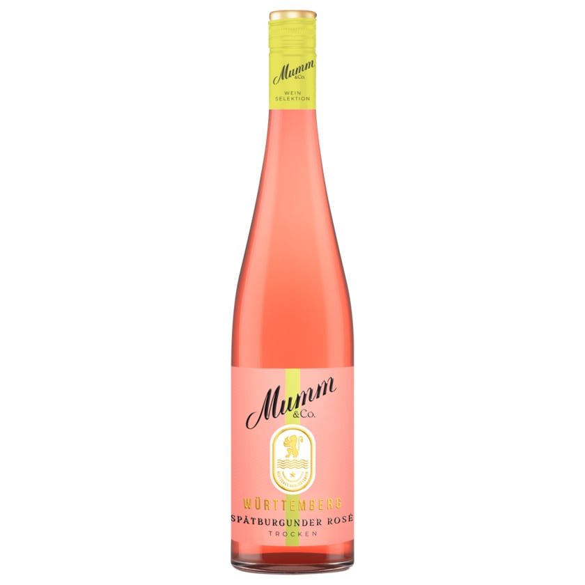 Mumm & Co. Qualitätswein Spätburgunder Rosé Trocken 0,75l